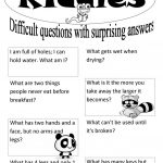 Riddles Worksheet   Free Esl Printable Worksheets Madeteachers   Free Printable Riddles With Answers
