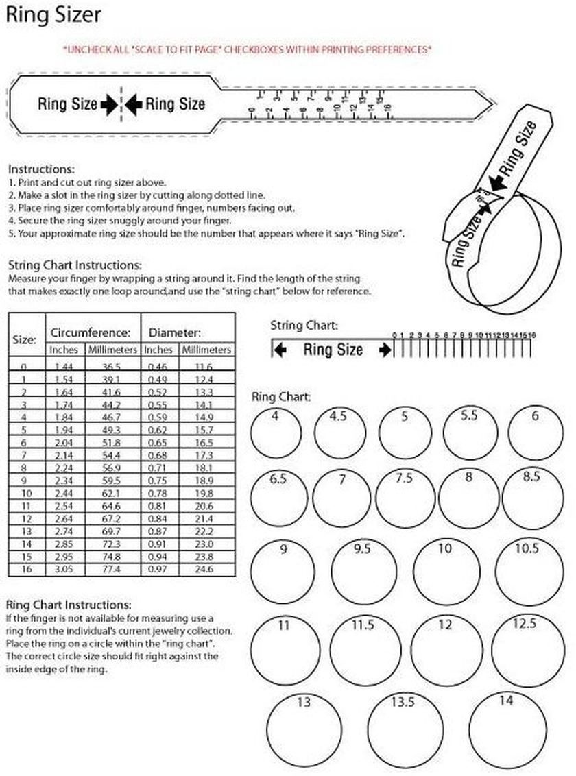 printable ring sizer free