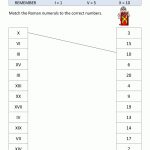 Roman Numerals Worksheet   Free Printable Roman Numerals Chart