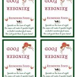 Santa's Magic Reindeer Food With Free Printable Bag Topper & Poem   Reindeer Food Poem Free Printable