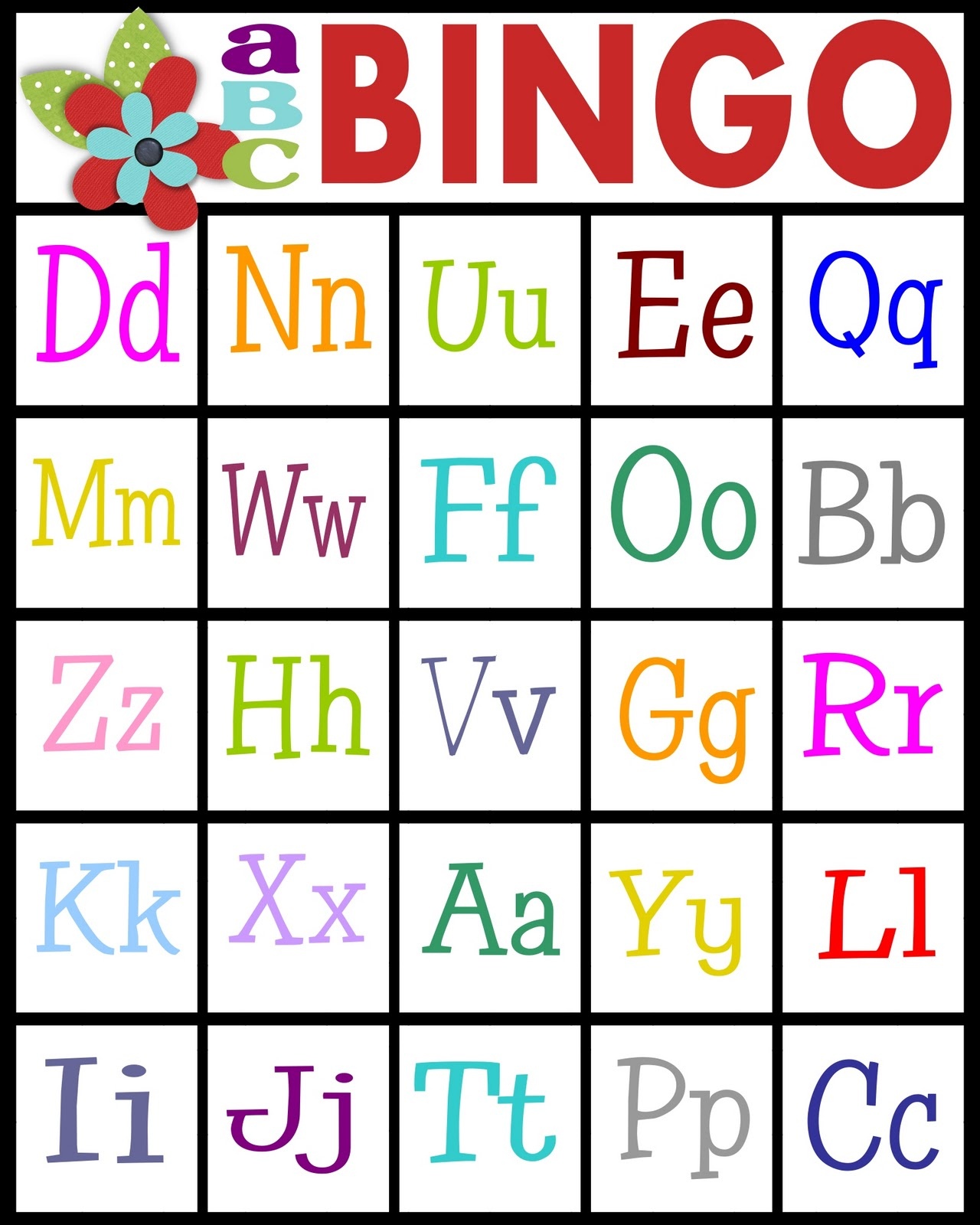 Sassy Sanctuary: Abc&amp;#039;s Bingo- Free Printable! - Free Printable Alphabet Bingo Cards