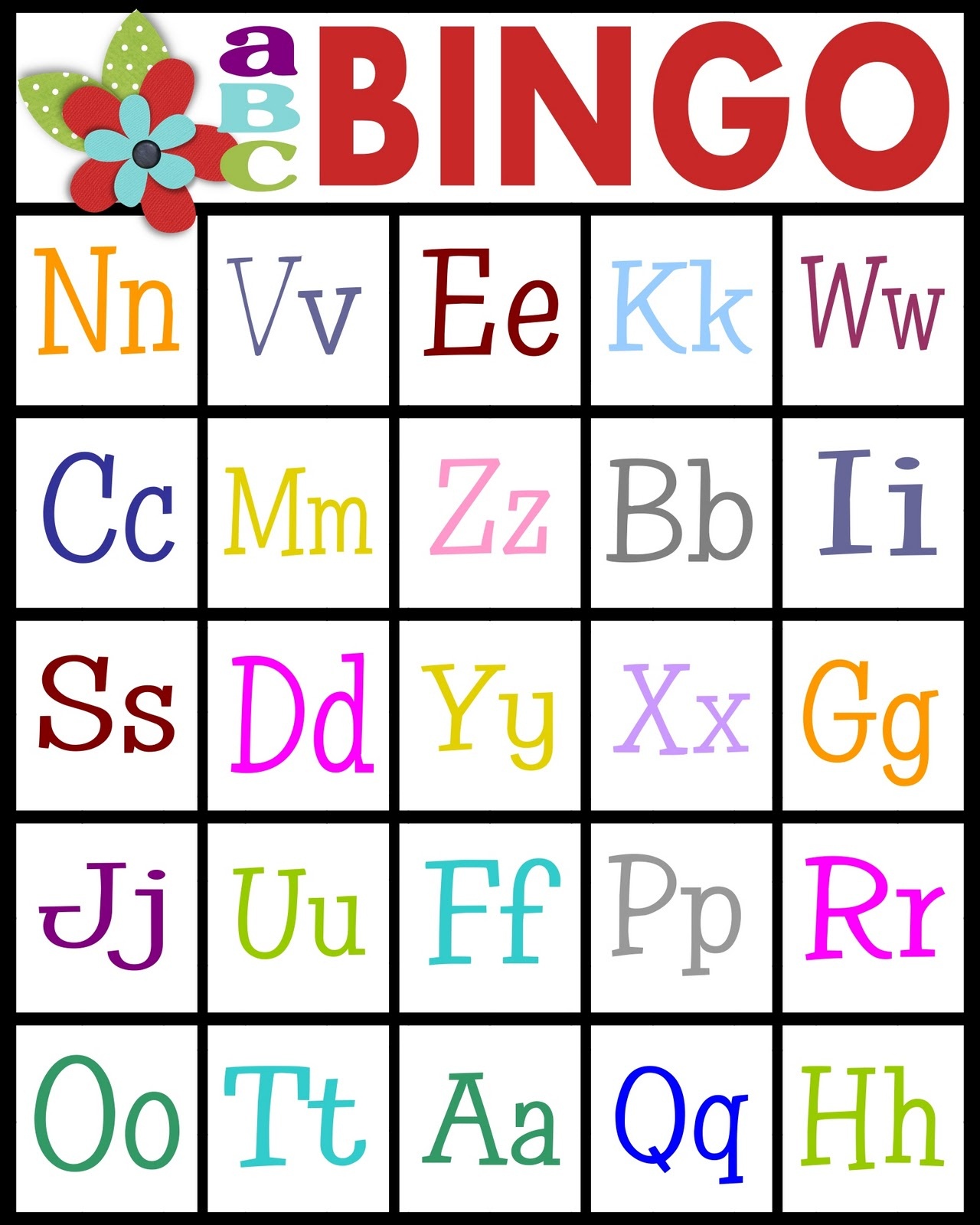 Sassy Sanctuary: Abc&amp;#039;s Bingo- Free Printable! - Free Printable Alphabet Board Games