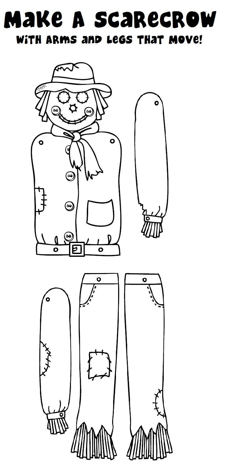 Cut Out Printable Scarecrow Template Printable Templates