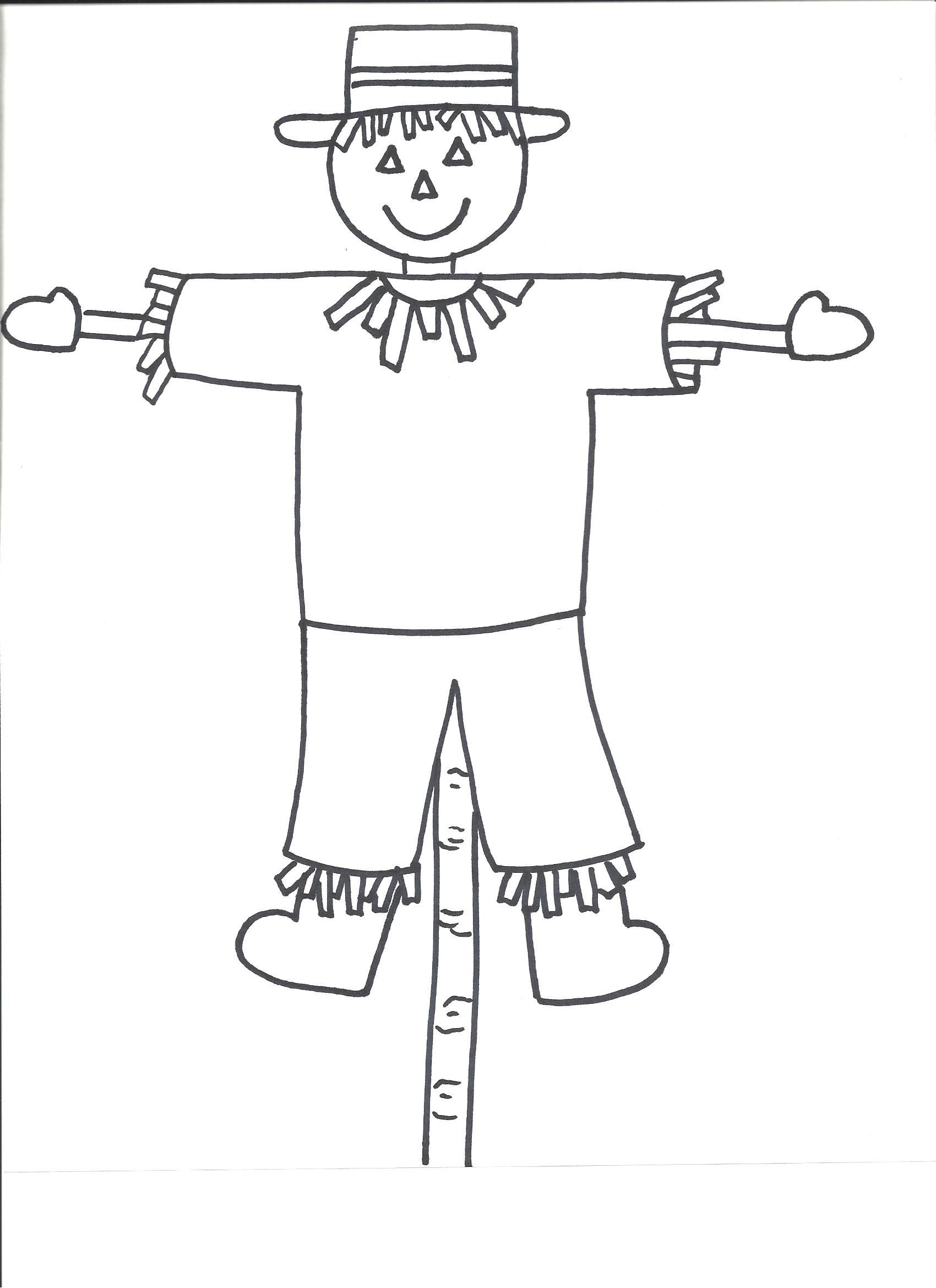 Free Scarecrow Template Printable Free Printable