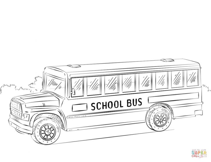 School Bus Printable Coloring Page Free | Coloring Pages - Free ...