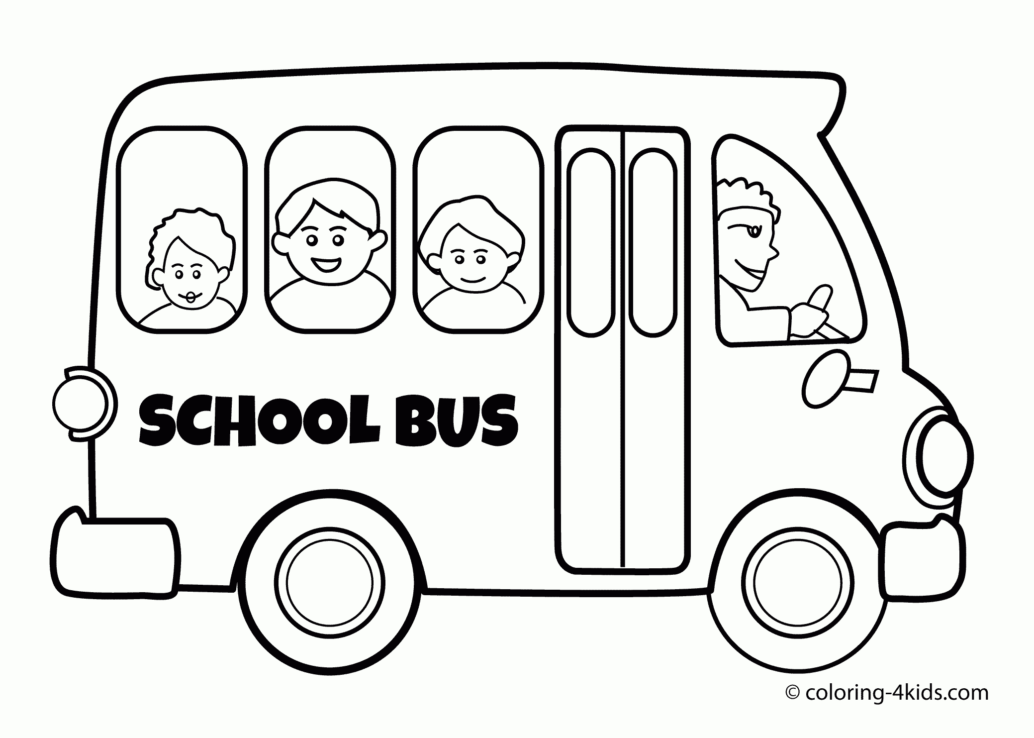 School Bus Printable Coloring Page Free Coloring Pages Free