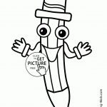 School Pencil Man Coloring Page, Classes Coloring Page For Kids   Free Printable Pencil Drawings