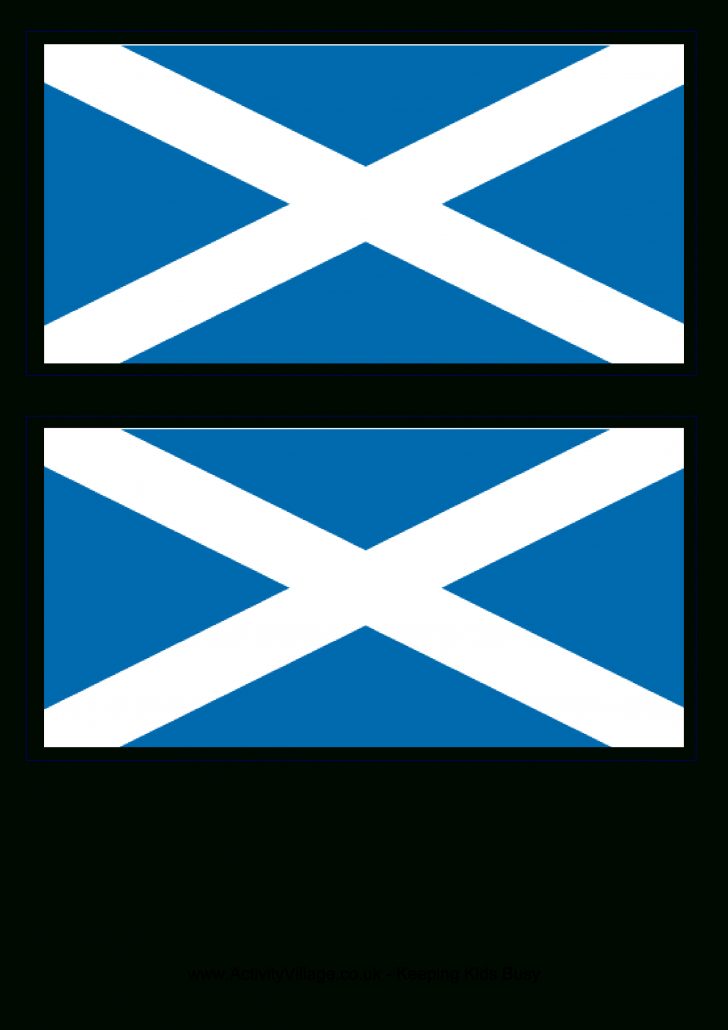 Free Printable Scottish Flag