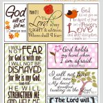 Scripture For When You Are Fearful | Bannie's Bible Journaling   Free Printable Christian Cards Online