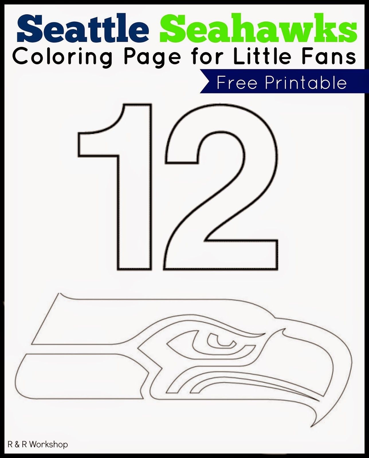 Free Printable Seahawks Coloring Pages Free Printable