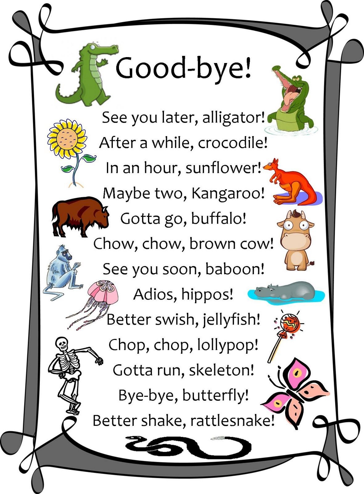 See You Next Year | Humor | Goodbye Gifts, Teacher Cards, Good Goodbye - See You Later Alligator Free Printable