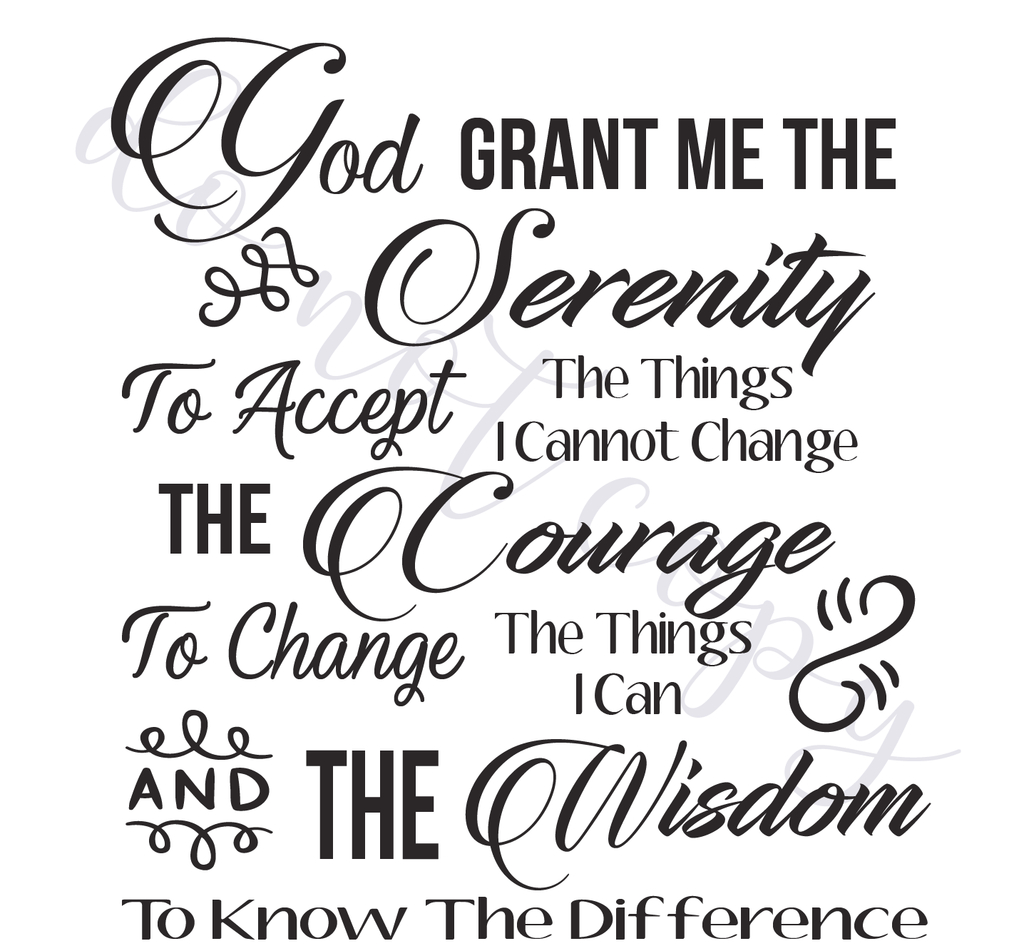 free serenity prayer printable