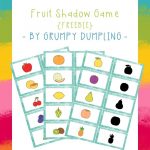 Shadow Memory Game With Fruit {Free Printable} | File Folder Games   Free Printable Fall File Folder Games