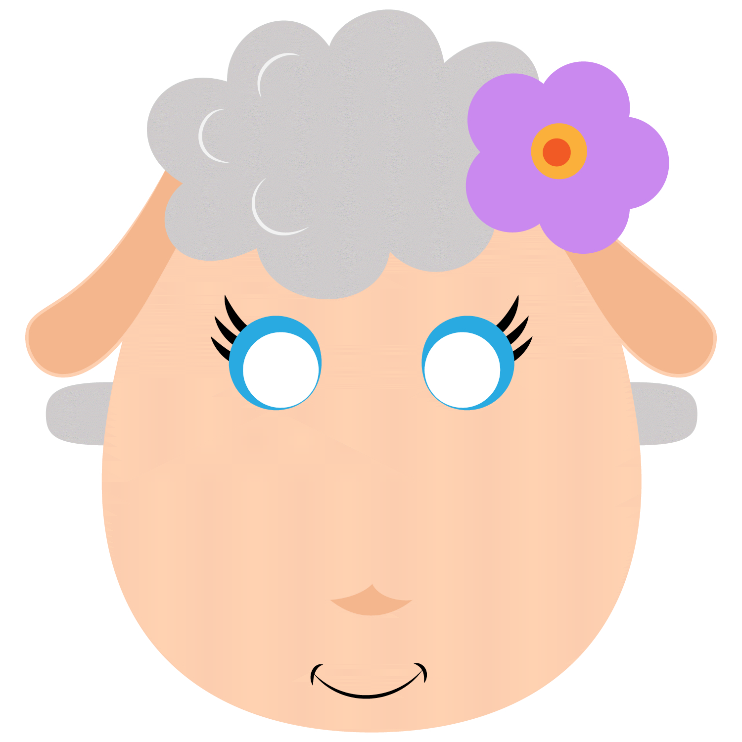 Free Printable Sheep Mask Free Printable