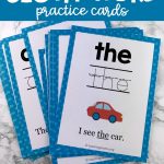 Sight Word Practice Cards | Snap Words | Educação   Free Printable Snapwords