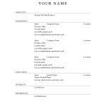 Simple Blank Resume Format   Demir.iso Consulting.co   Free Blank Resume Forms Printable