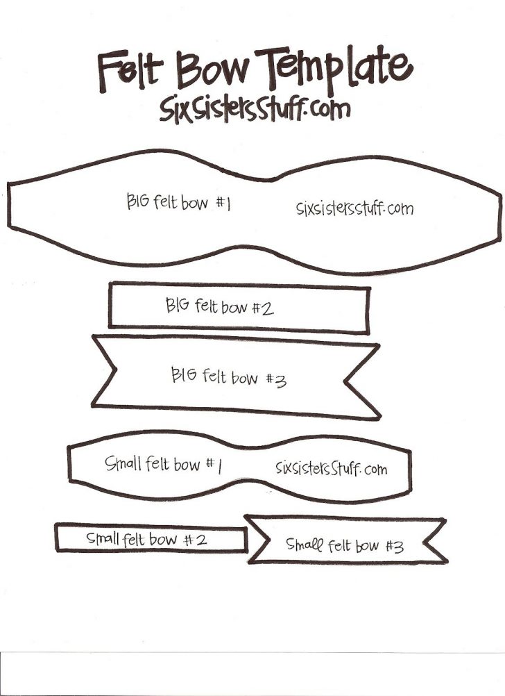 Cheer Bow Template Printable Free