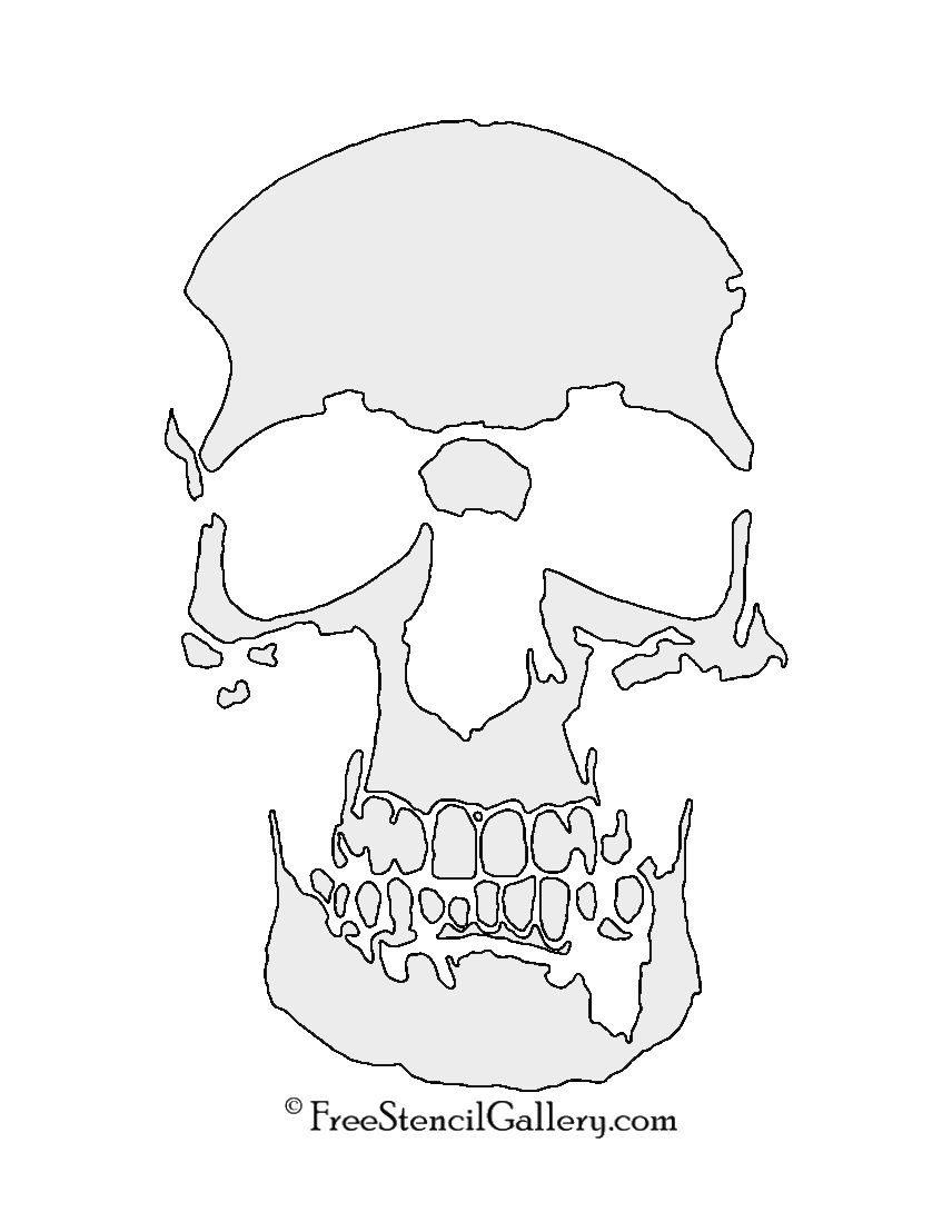 Skull Stencils Printable Human Skull Stencil | Skulls | Skull - Skull Stencils Free Printable