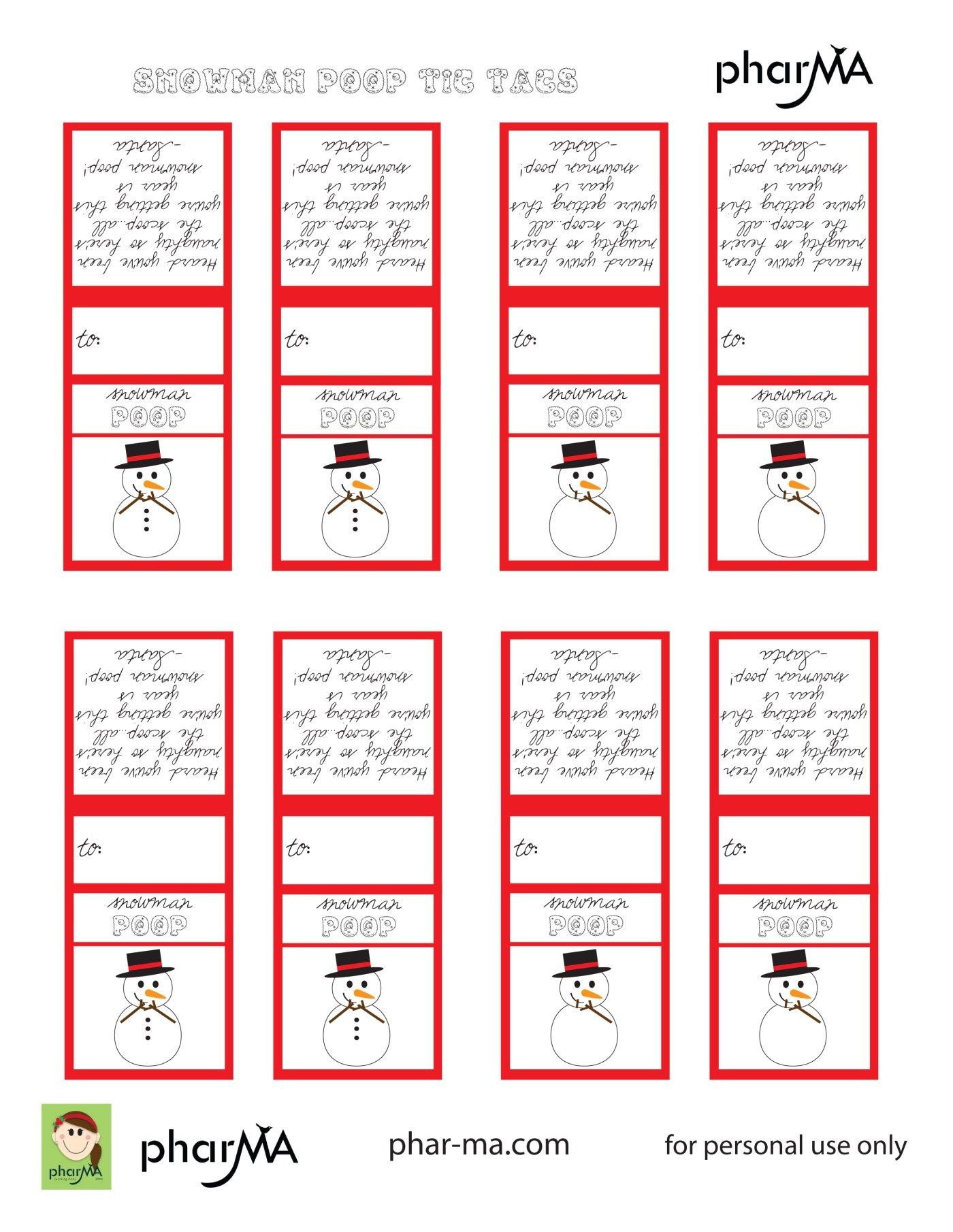 Free Printable Tic Tac Labels - Free Printable