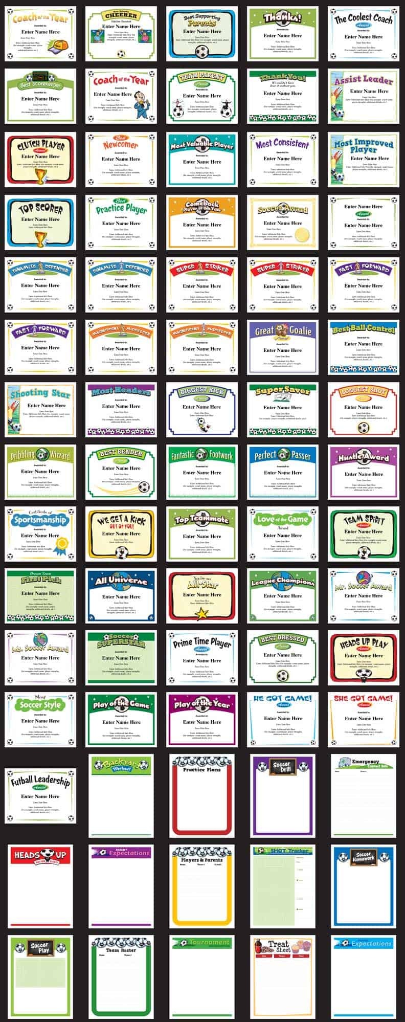 Soccer Certificates | Award Templates | Customize - Free Printable Soccer Certificate Templates