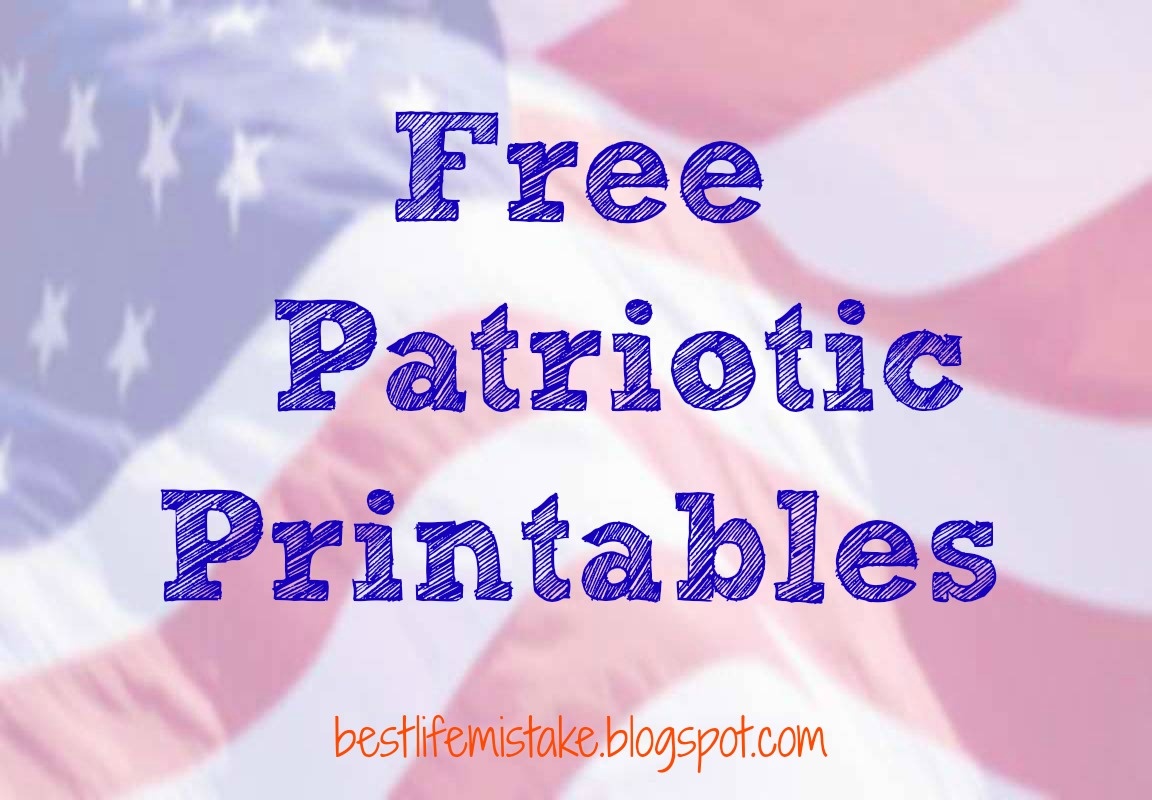 Some Of The Best Things In Life Are Mistakes: Free Patriotic Printables - Free Printable Patriotic Writing Paper