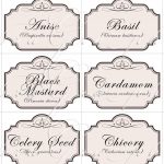 Spice And Herb Labels Printable Free | Food | Herb Labels, Spice   Free Printable Herb Labels