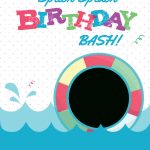 Splish Splash   Free Printable Summer Party Invitation Template   Free Printable Pool Party Invitations