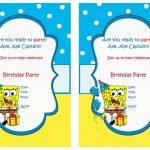 Spongebob Free Printable Birthday Party Invitations | Birthday Party   Spongebob Free Printable Invitations
