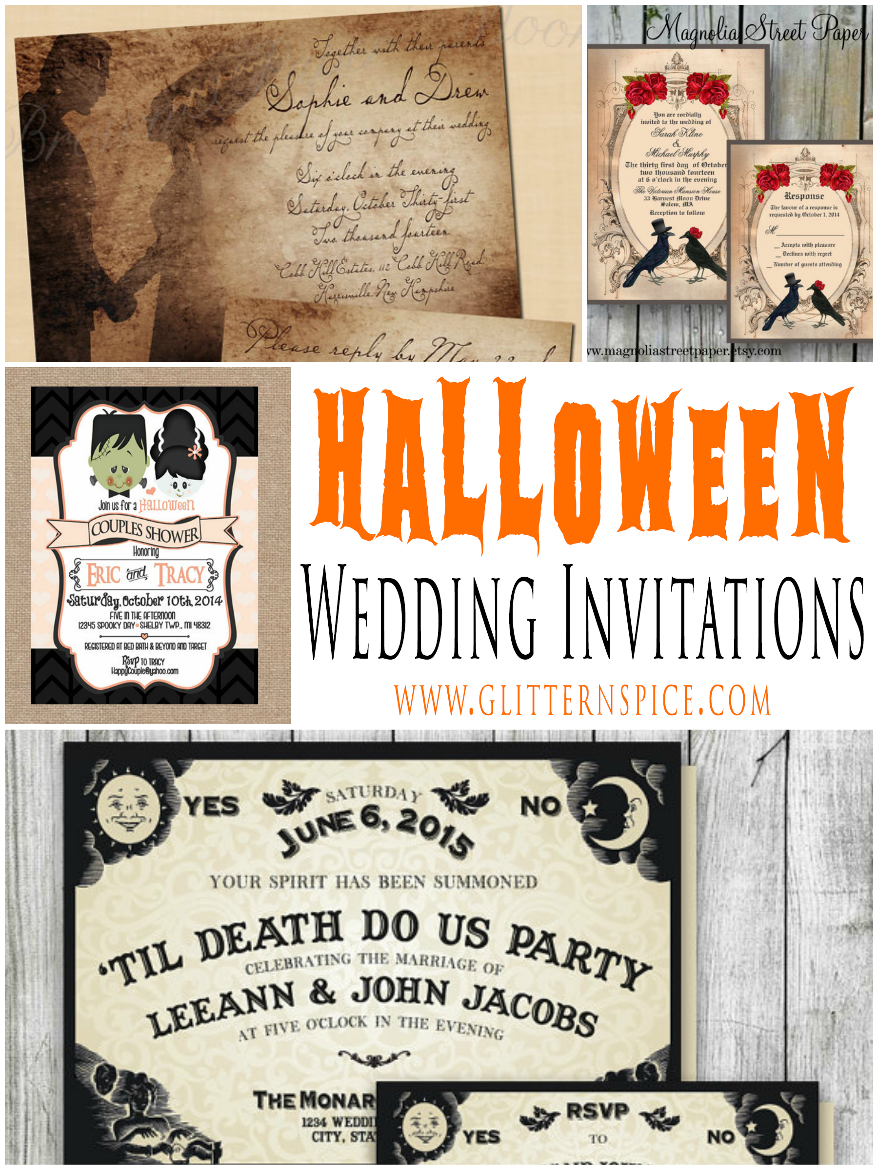Free Printable Halloween Wedding Invitations Free Printable