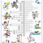 Sports Crossword Puzzle Worksheet   Free Esl Printable Worksheets   Free Printable Sports Crossword Puzzles