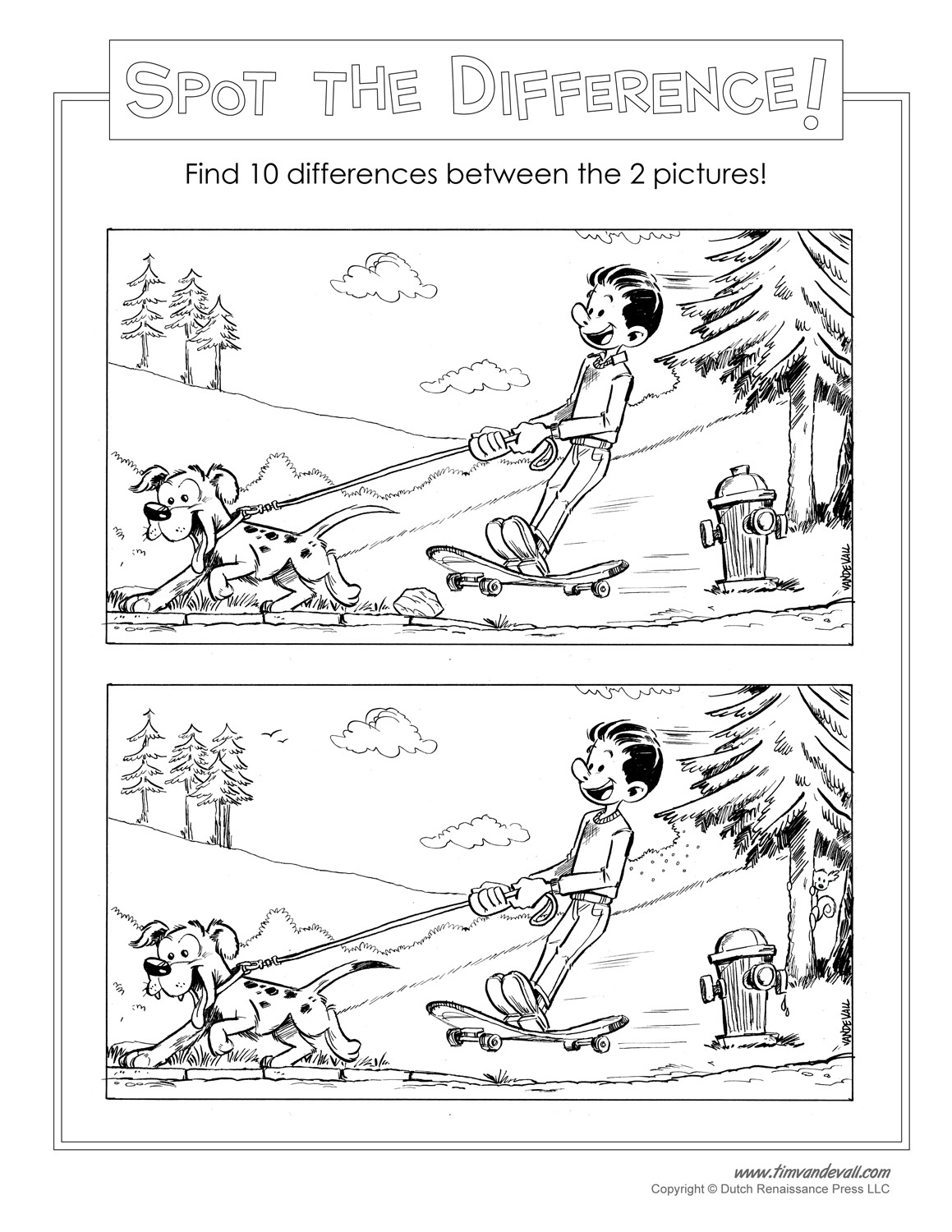 Spot The Difference Printable - Free Printable Spot The Difference Worksheets