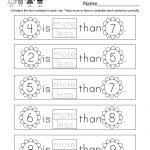 Spring Math Worksheet   Free Kindergarten Seasonal Worksheet For Kids   Free Printable Math Worksheets For Kindergarten