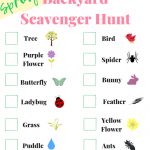 Spring Scavenger Hunt Printable | The Purposeful Nest   Free Printable Scavenger Hunt For Kids