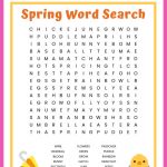 Spring Word Search Free Printable Worksheet For Kids   Free Printable Word Searches For Kids