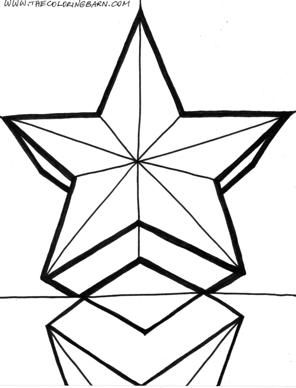 Star Color Sheet | Free Coloring Pages On Masivy World - Coloring Home - Free Printable Christmas Star Coloring Pages
