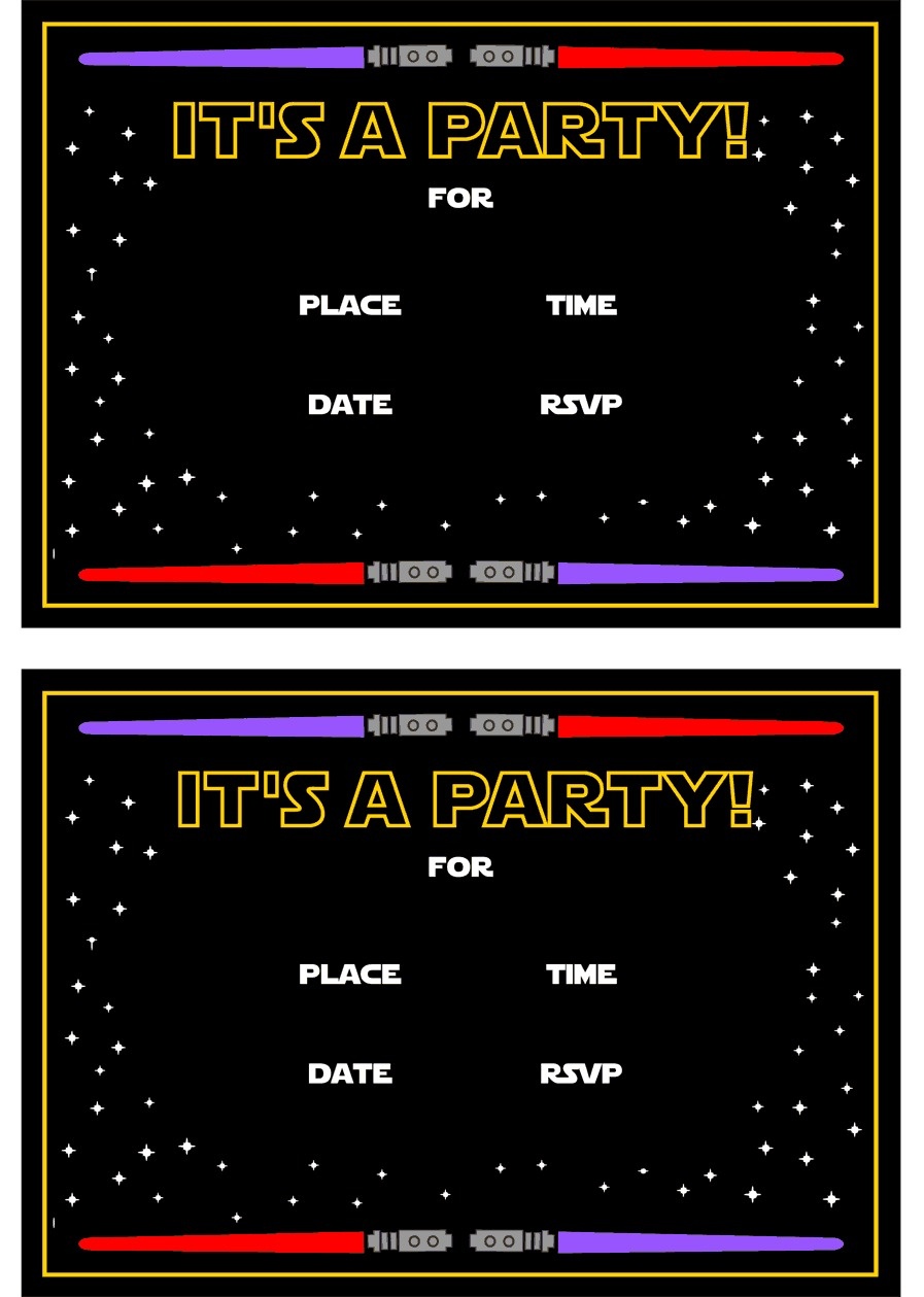 Star Wars Free Printables | Catch My Party - Star Wars Invitations Free Printable