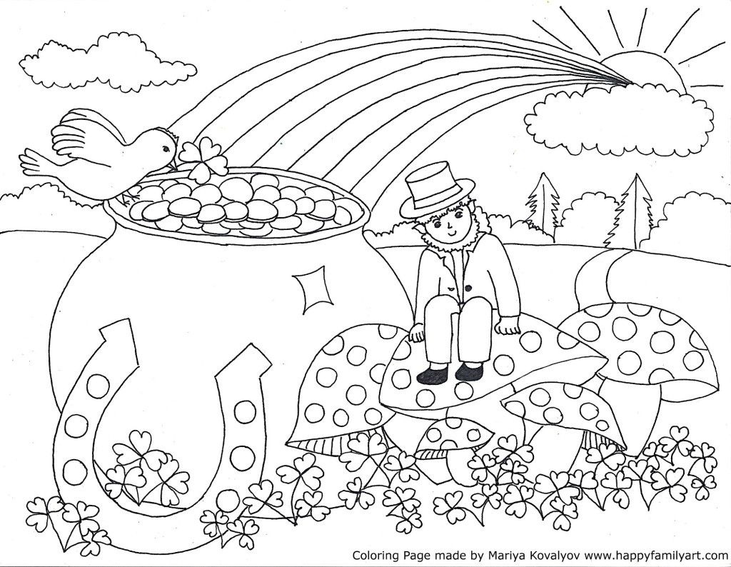 Stpatriksmedium - | Coloring Holidays | Color, St Patrick, Coloring - Free Printable Saint Patrick Coloring Pages