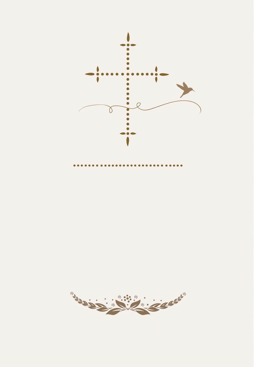 Stylized Cross - Free Communion Invitation Template | Greetings - First Holy Communion Cards Printable Free