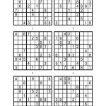 Sudoku Printable Medium 6 Per Pageaaron Woodyear   Issuu   Free Printable Sudoku 6 Per Page