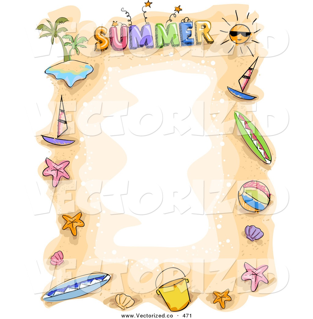 Summer Border Clip Art &amp; Look At Clip Art Images - Clipartlook - Free Printable Summer Borders