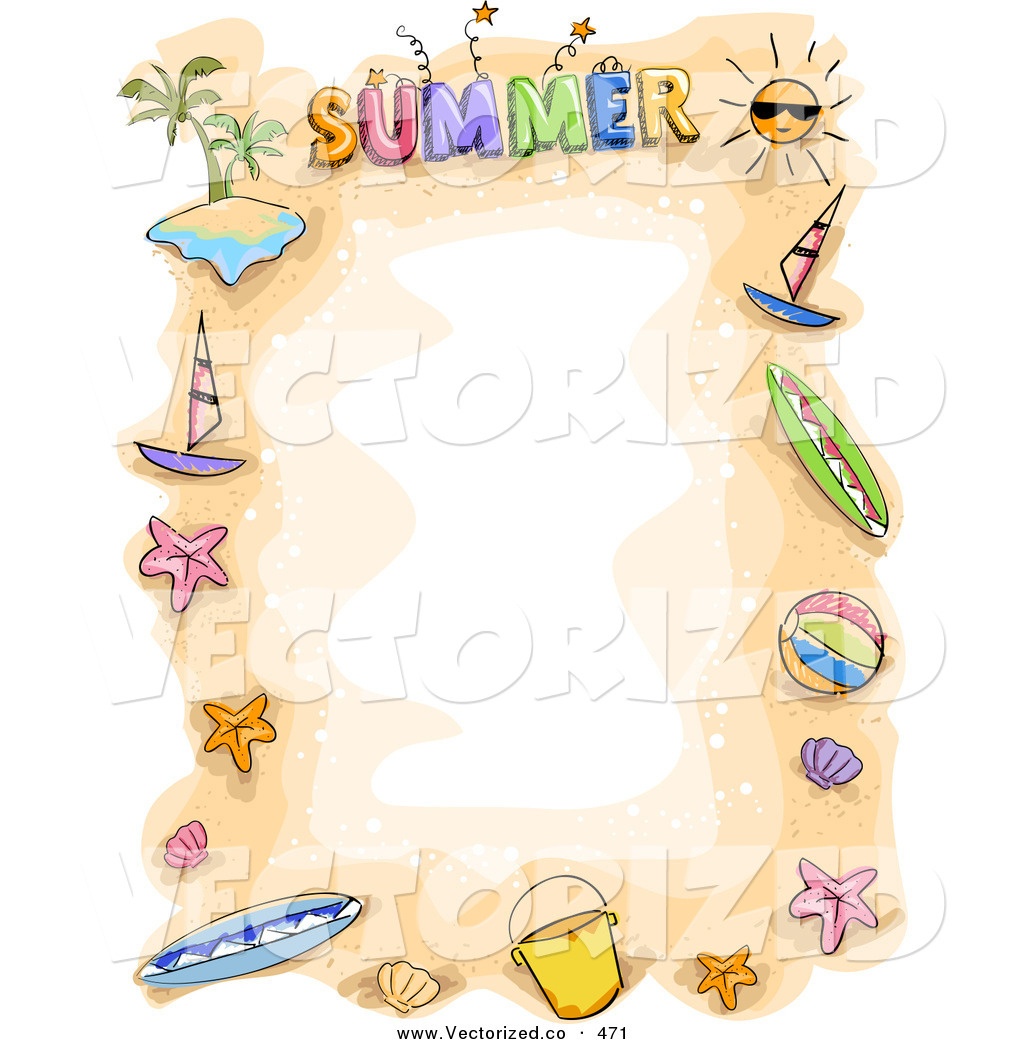 Summer Border Clip Art &amp;amp; Look At Clip Art Images - Clipartlook - Free Printable Summer Borders