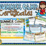 Summer Camp Certificates | A Teacher In Paradise Certificates   Free Printable Camp Certificates