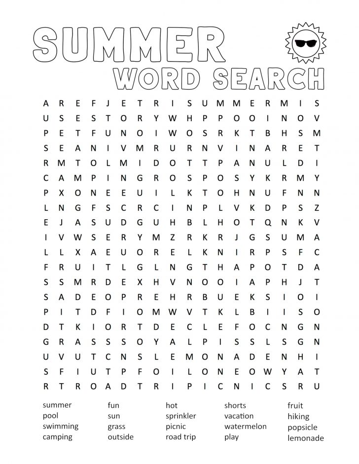 Free Printable Word Finds