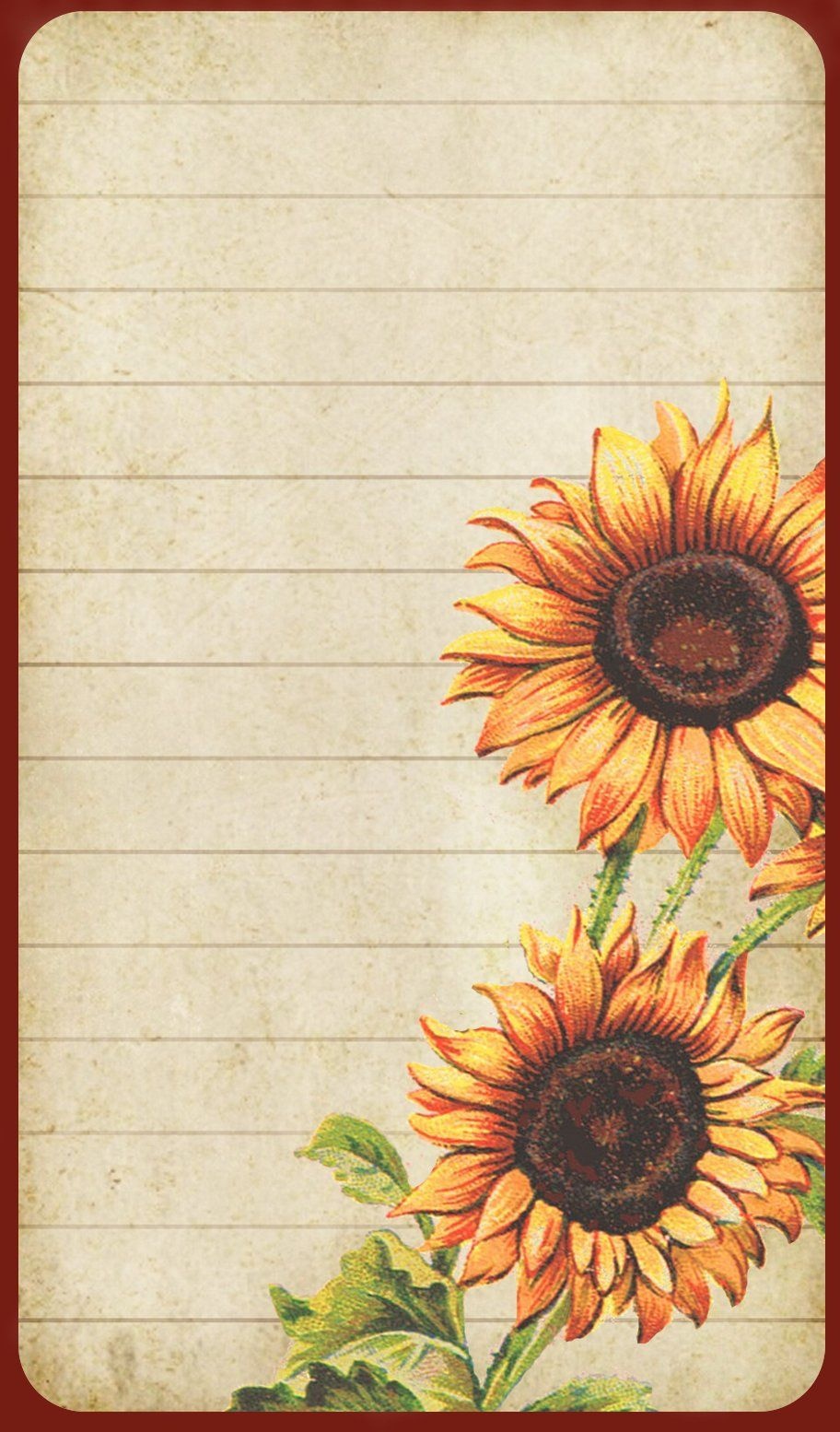 Sunflowers: Free Printable Labels, Recipe Card, Note Paper, Etc - Free Printable Sunflower Stationery