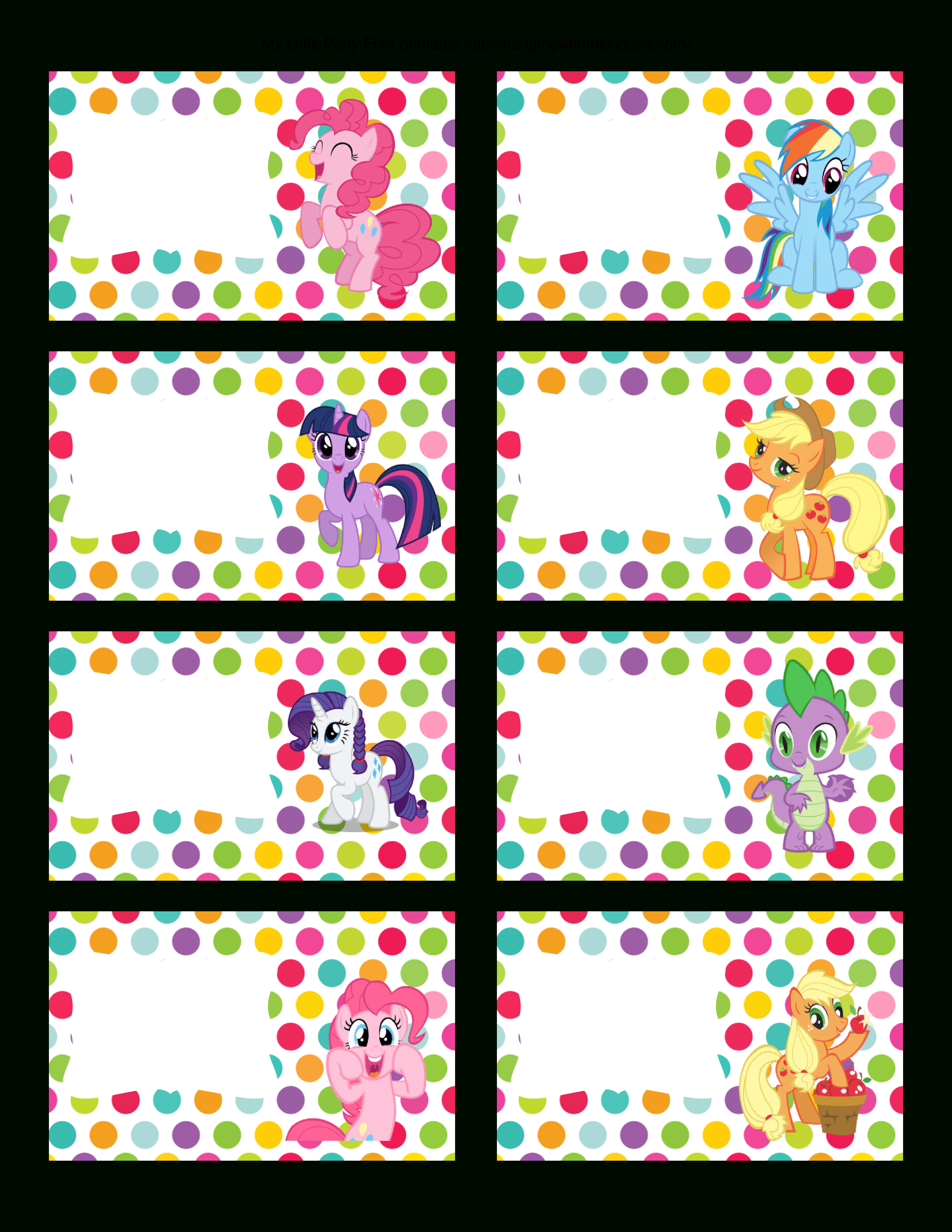 Free Printable My Little Pony Cupcake Toppers | Free Printable