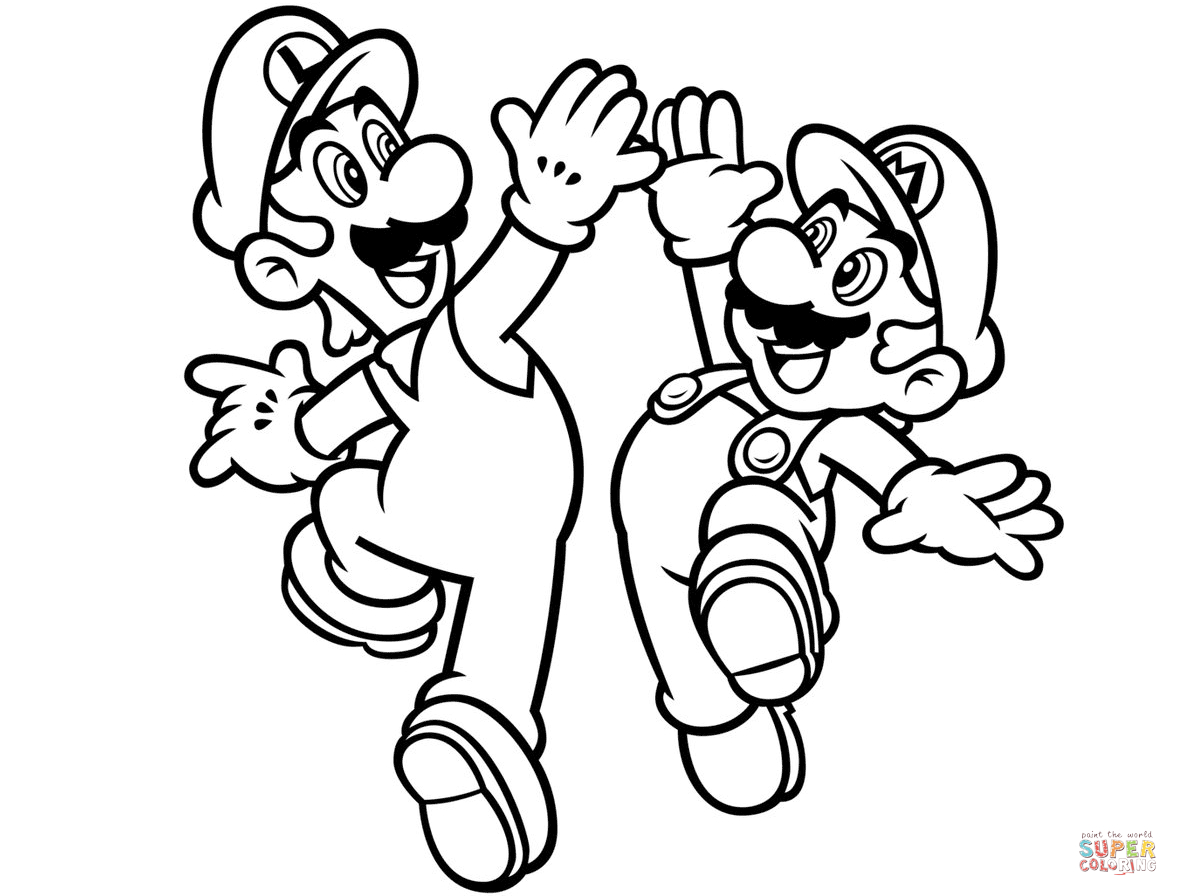 Super Mario Bros. Coloring Pages | Free Coloring Pages - Mario Coloring Pages Free Printable