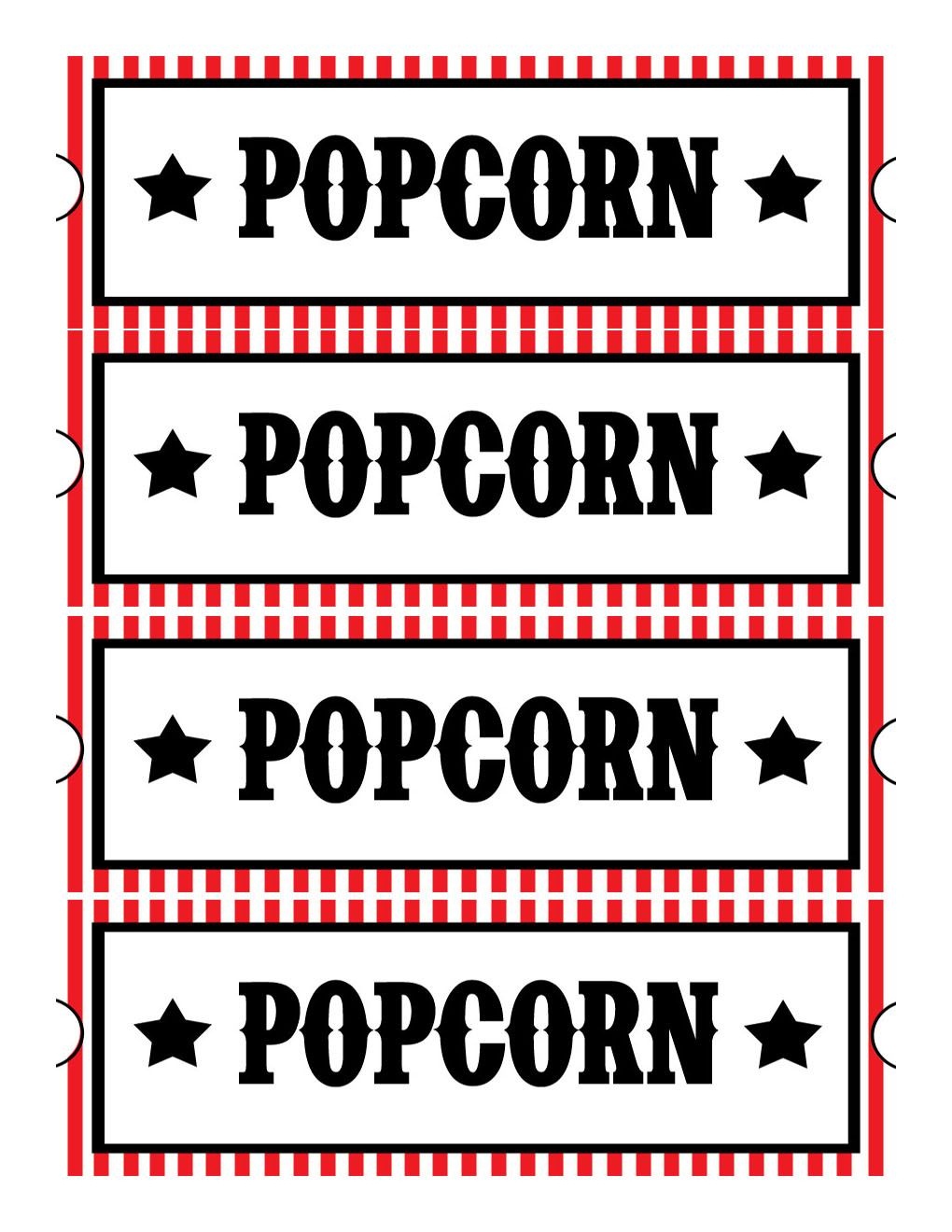 Sweet Daisy Designs: Free Printables: Home Movie Theatre Night - Free Printable Movie Tickets