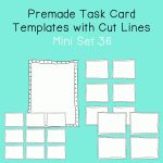 Task Card Template   Mini Set 36   Frames   Borders, $ | Tpt Misc   Free Printable Blank Task Cards