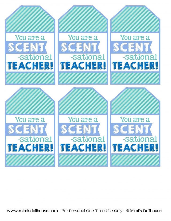 Scentsational Teacher Free Printable