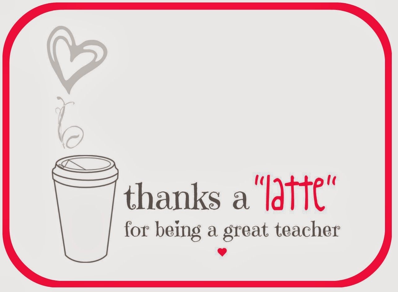 Teacher Valentine Free Printable Via A Lo And Behold Life | Teacher - Thanks A Latte Free Printable